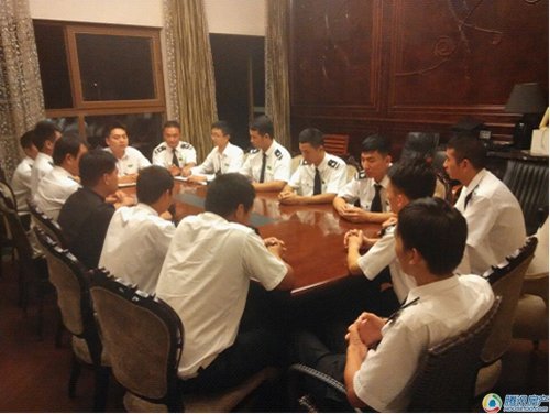 开元物业宁波九龙湖畔安全部组织召开工作会议