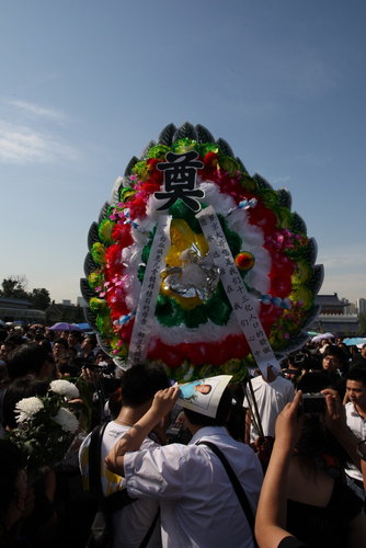 图文：罗京遗体告别仪式