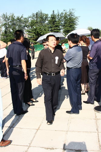 图文:罗京遗体告别仪式