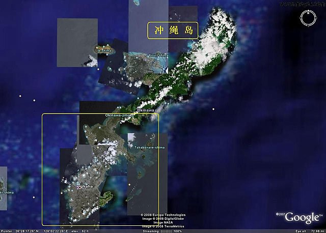 冲绳岛个狭长岛屿经观̣军设岛ݻ