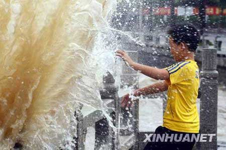 热带风暴天鹅6时20分在广东台山沿海登陆