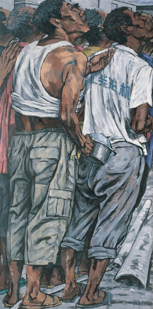 一个油画家笔下的原色农民工(组图)_国内图片