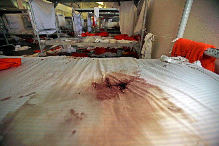 组图:美国加州监狱骚乱过后变废墟_国际<em>图片</em>_