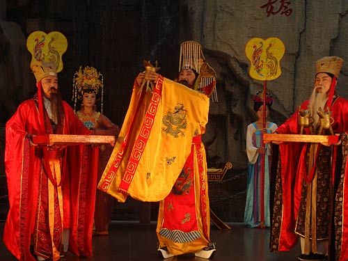 中华泰山封禅大典实景演出即将亮相(组图)_各