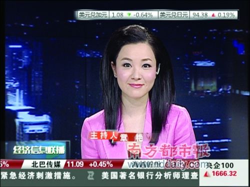 央视财经女主播图片