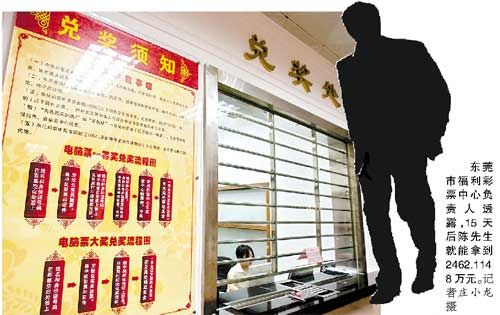 3077万彩票大奖得主兑奖 称买彩源于收藏兴趣