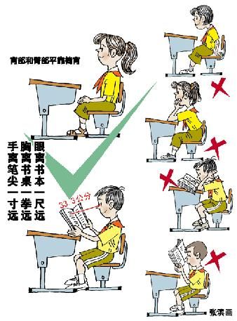 “温总理与学生上课”图中只有总理坐姿端正