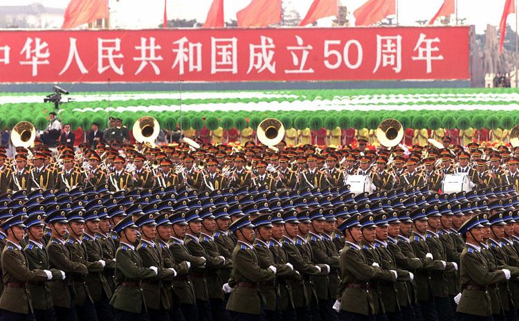 高清:建国50周年大阅兵及彩排照