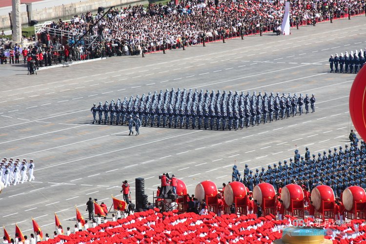 国庆60年大阅兵之徒步方队图片精选