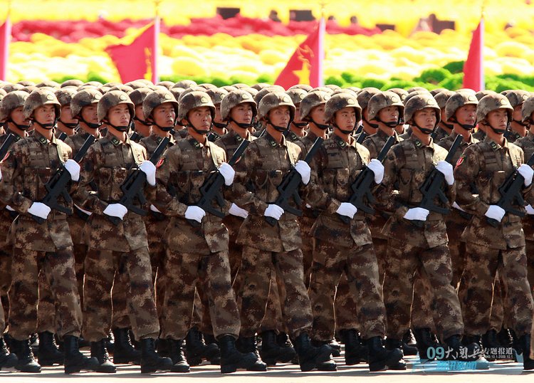 高清图:国庆60年大阅兵之徒步方队图片精选