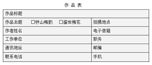 “钟山杯”国际梅花摄影大展征稿启事
