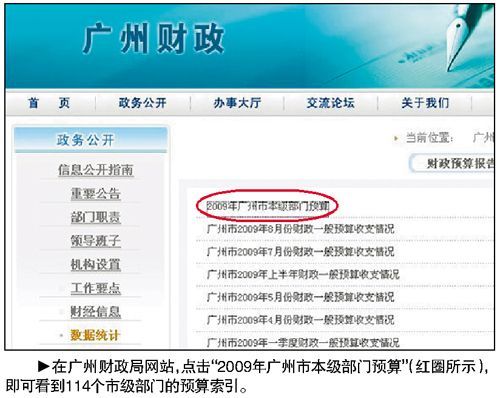 政府预算首次网络公开：晒账本体现公仆心