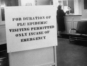 1957年流感大流行造成200多万人死亡。这是当时的资料图