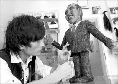 <em>北京</em>青年制作<em>头发</em>丝版奥巴马_滚动新闻_新闻