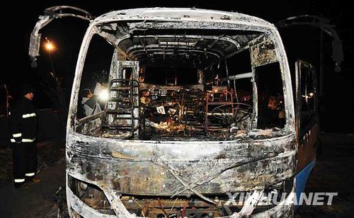 黑龙江肇源客车起火事故初步认定为车体自燃_