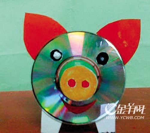 坏光盘变成玩偶图片