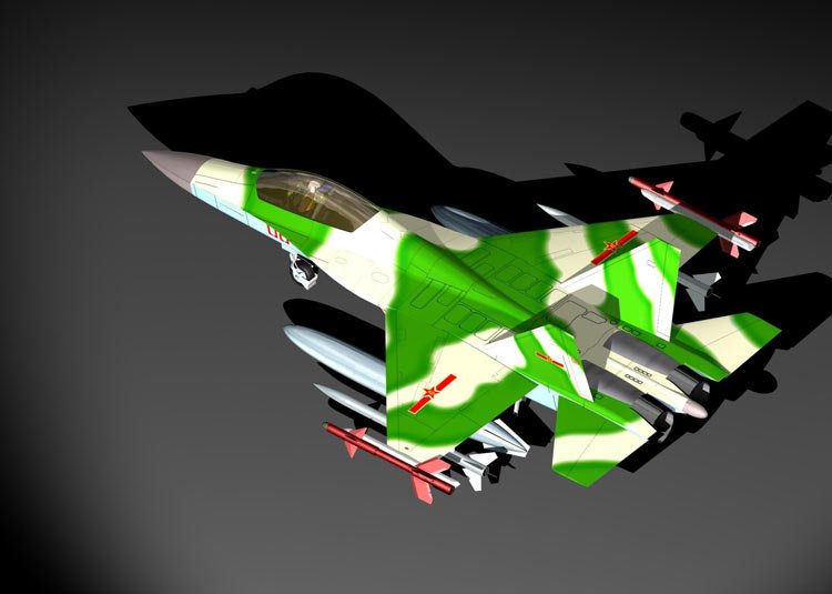 高清图:军迷设计的中国云豹重型战机