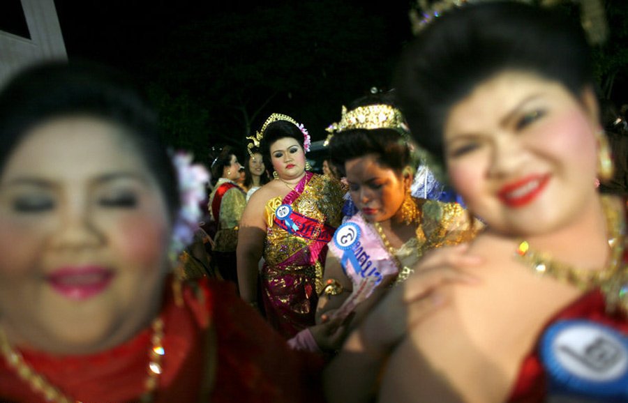泰国举行胖美人大赛。来源：中国新闻网
