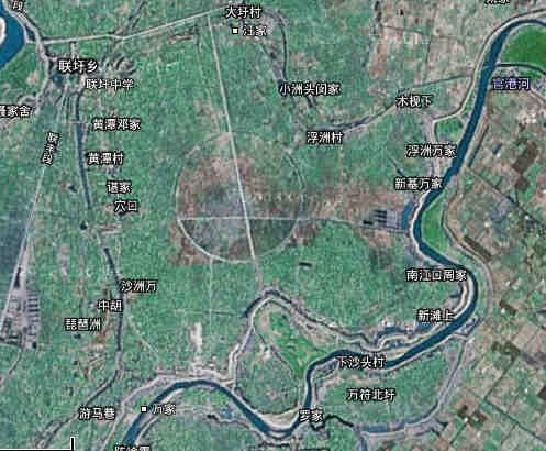 南昌卫星地图现“怪圈” 原是挖鱼塘形成(图)