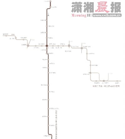 长沙今年将启动地铁1号线建设 一期拟设20站