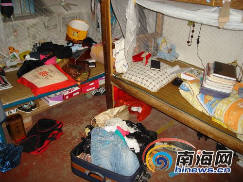 海口怡和花园小区6宿舍被偷饭店女服务员受损