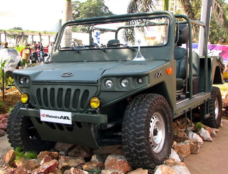 mahindra axe 4x4全地形突击车,主要用于空降兵和特种部队地面突击,请