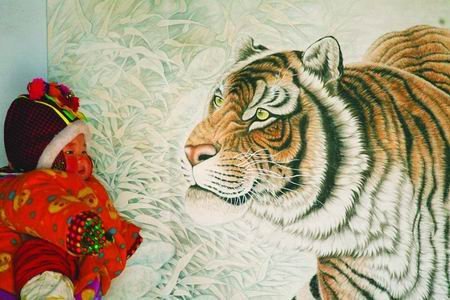 河南小山村以画虎闻名 绘画年收入达3000万_新闻_腾讯网