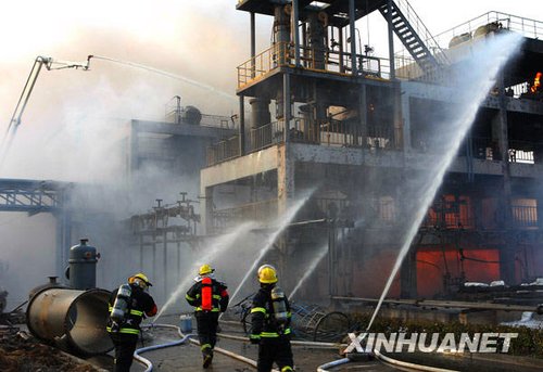浙江绍兴一化工厂发生火灾爆炸