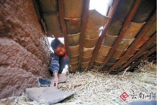 云南楚雄地震数万间房屋受损 灾区饮水困难(图