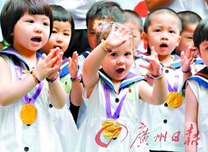 广州7岁以下儿童身高体重赶上美国同龄人