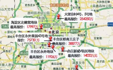 央企延续疯狂 保利50.4亿抢下大望京地块