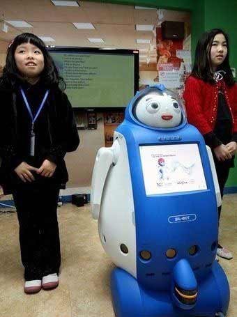 韩国机器人老师受学生热捧
