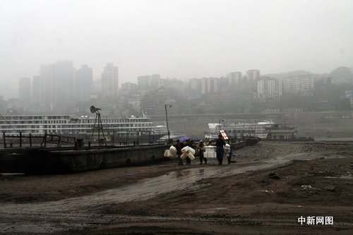 重庆干旱 嘉陵江与长江水位持续下降