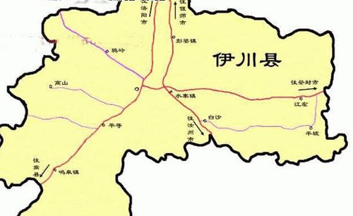 伊川县地图