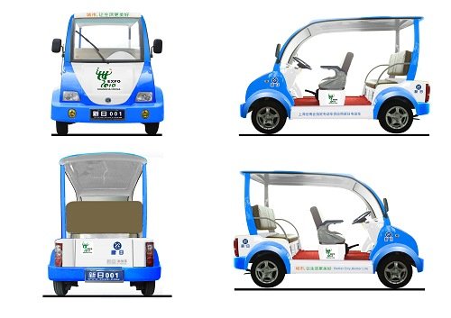 新日电动车上海世博会四轮服务车
