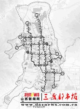 筹备处的梁月花处长介绍,根据太原市总体规划,地铁市区线5条,市域线4图片