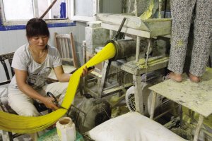 黑作坊回收变质过期冷面重新加工 日产上千斤