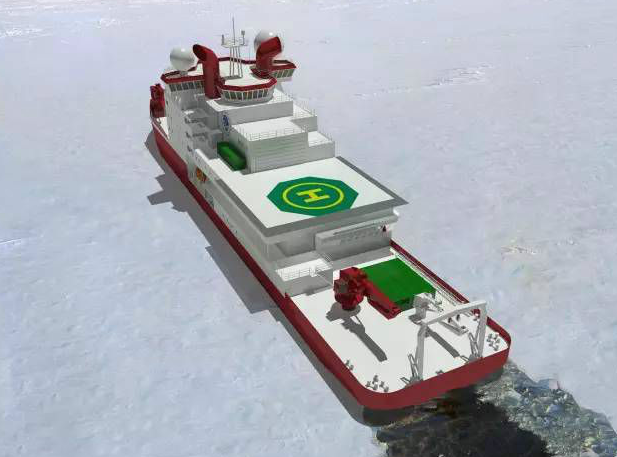 首次自主建造：中国新一代极地科考破冰船开工