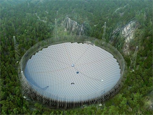 中国在建世界最大射电望远镜 主体圈梁已合龙