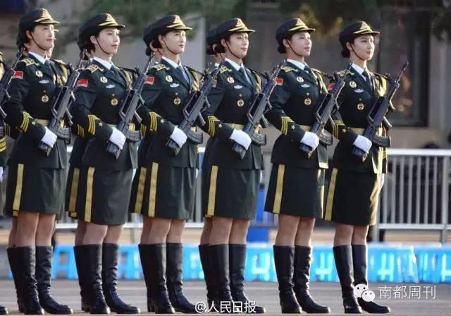 盘点:各国阅兵式上有英姿又有颜值的女兵们