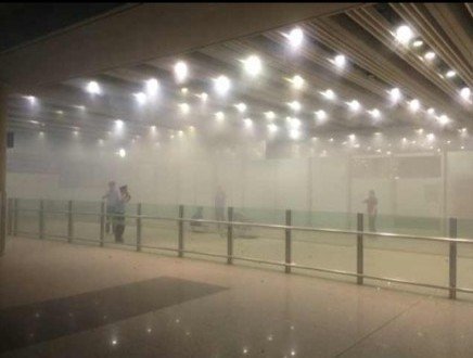 高清图—首都国际机场T3航站楼B口（国际航班）爆炸20130720