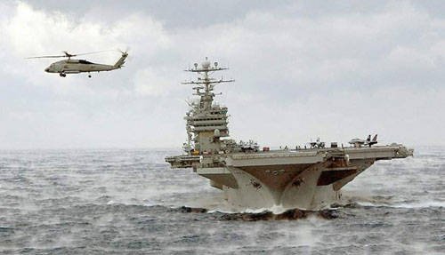 美军官：中国海军咄咄逼人 跟踪美航母到越南