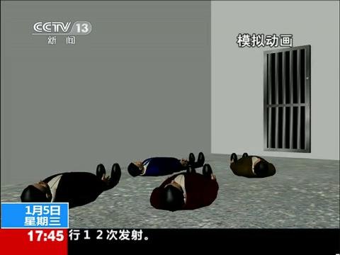 动画演示泰安两疑犯枪击警察逃窜过程