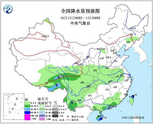 广东海南等地有明显降雨西藏青海等地有雨雪过程