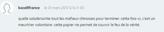 法媒炒作华人抗议集会有黑帮和特工参与 法国网友:侮辱智商