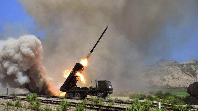 朝在韩美军演前发导弹 去年军演前曾发射火箭