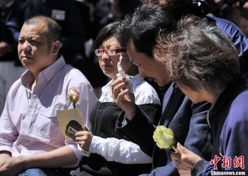 The graph is the parents of two victims. China News Service sends Liu Dan to photograph
