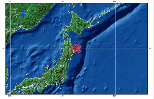 日本岩手县近海发生6.7级地震 发布海啸警报