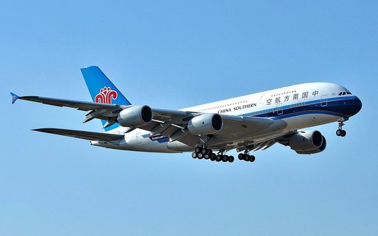 中国南方航空公司的a380客机