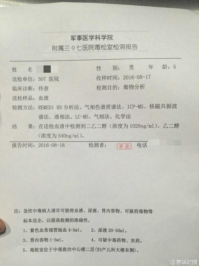 孩子误服火锅燃料中毒 全国网友帮找解毒剂